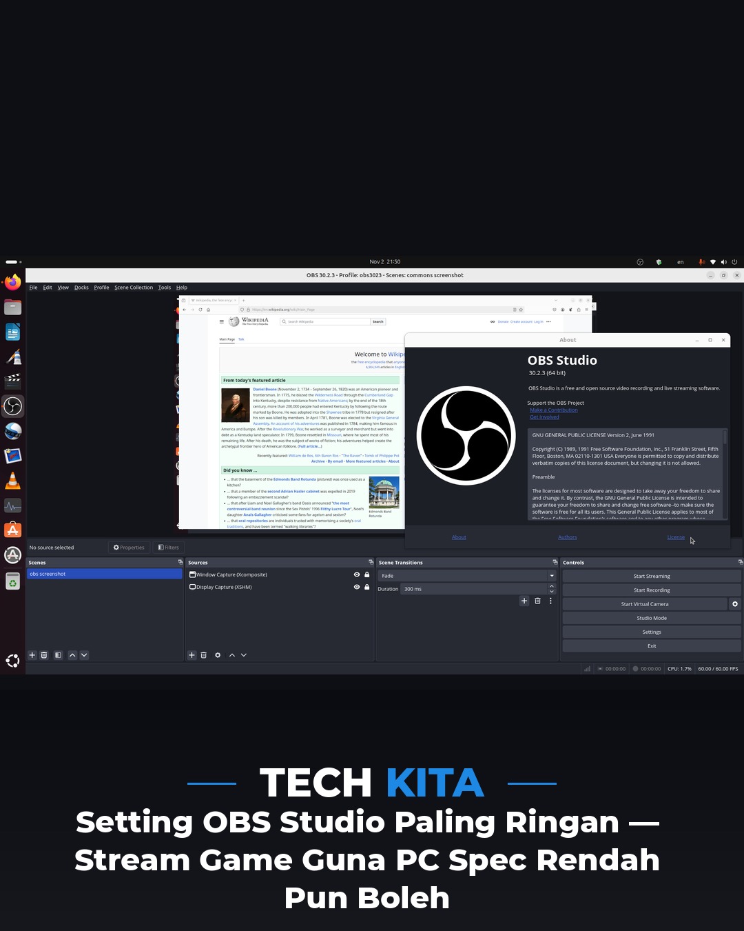 Setting OBS Studio Paling Ringan — Stream Game Guna PC Spec Rendah Pun Boleh