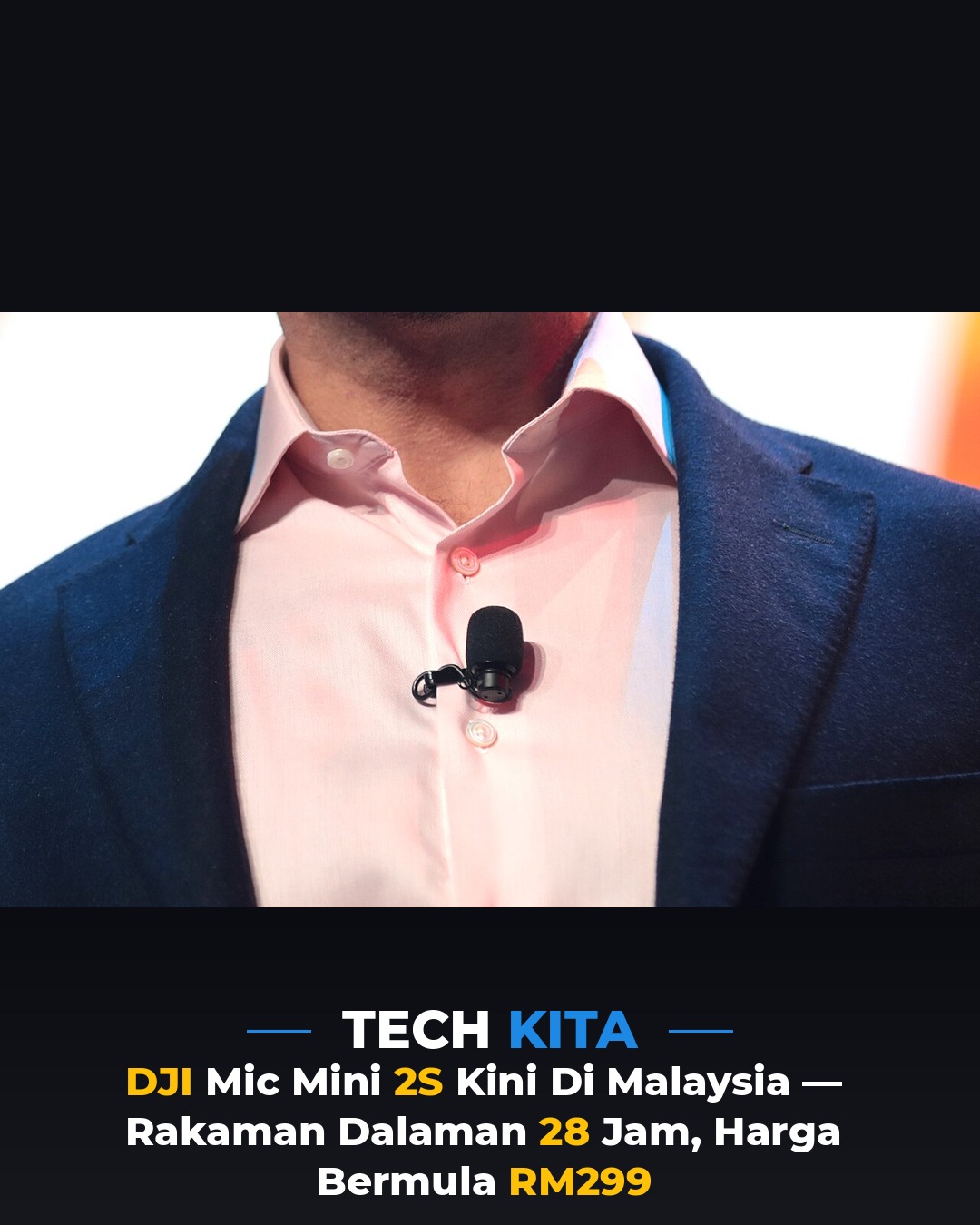 DJI Mic Mini 2S Kini Di Malaysia — Rakaman Dalaman 28 Jam, Harga Bermula RM299