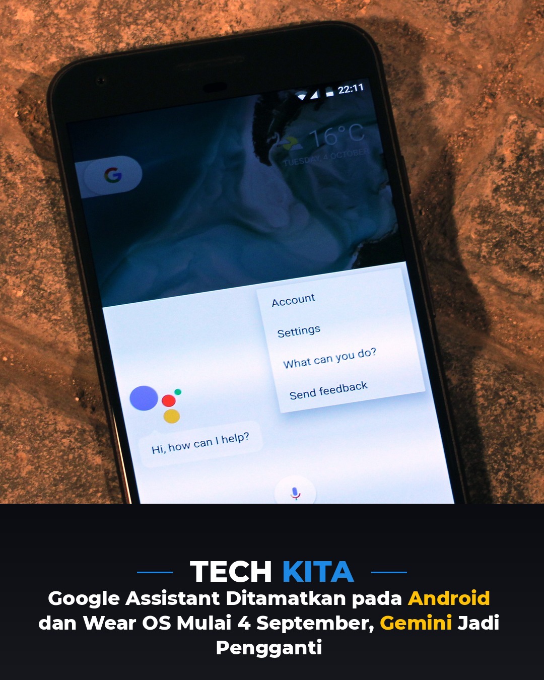 Google Assistant Ditamatkan pada Android & Wear OS Mulai 4 September — Gemini Jadi Pengganti