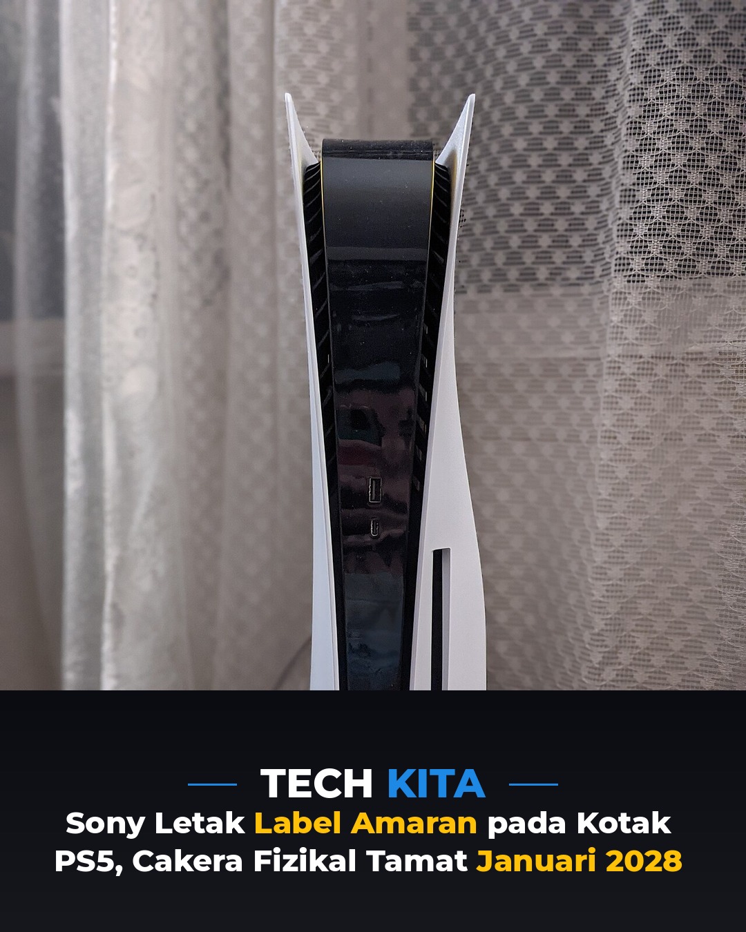 Sony Letak Label Amaran pada Kotak PS5, Cakera Fizikal Tamat Januari 2028