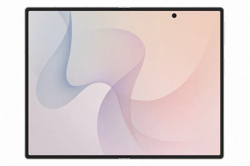 Samsung Galaxy Z Fold8 warna Cream terbuka