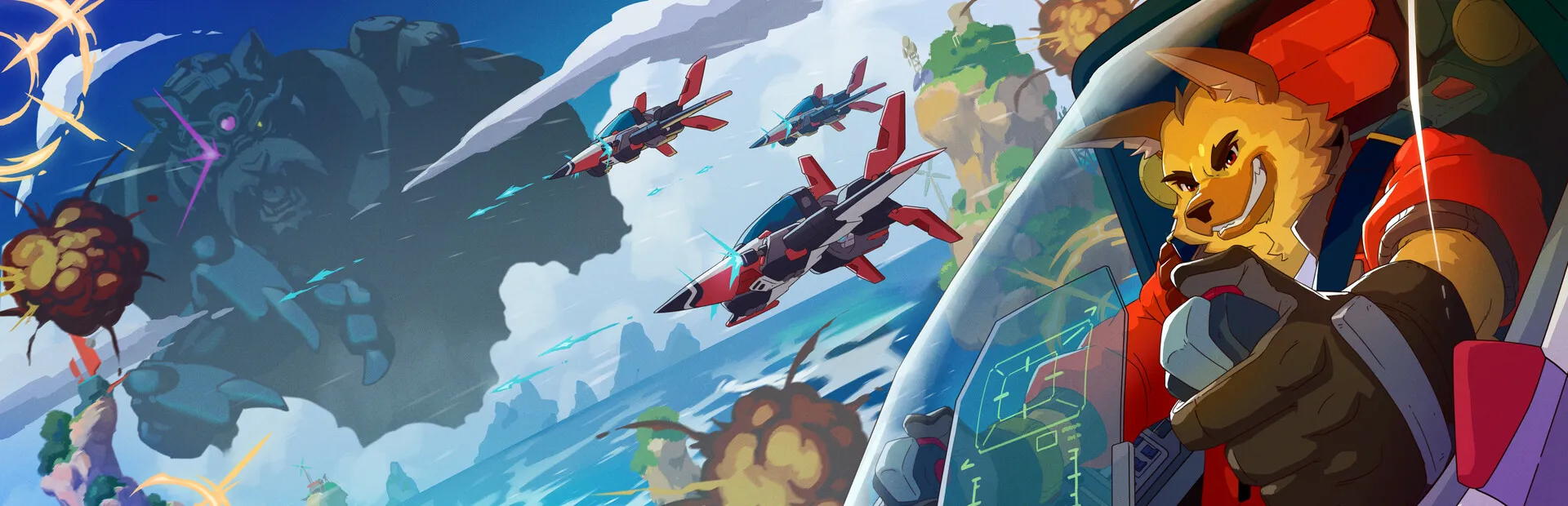 Wild Blue Skies - game aksi terbang Star Fox style
